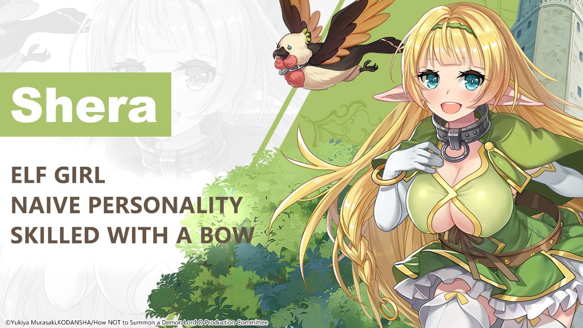 DokiPalace's tweet photo. #Doki Doki palace  #How NOT to Summon a Demon Lord #Crossover Character Introduction
Shera is an elf girl. She may have a young face, but she's got a very "developed" body~ https://t.co/MyCIO5j2vv