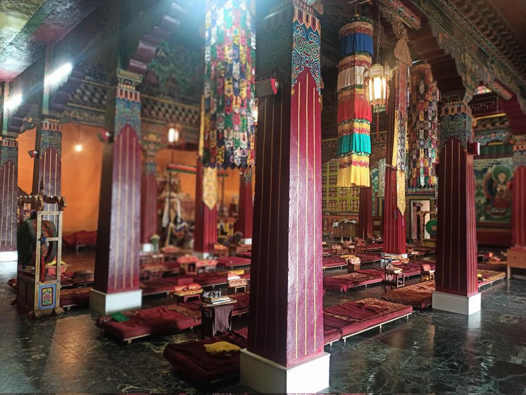 GR_Raghavender's tweet photo. #RumtekMonastery,#Gangtok was founded by #WangchukDorje, 9th #KarmapaLama in 16th century.Originally called #DharmaChakraCentre,it includes a beautiful shrine temple & a monastery for the monks.The shrine was established to spread the teachings of #Buddha throughout the world. https://t.co/cs3FO9xXY1