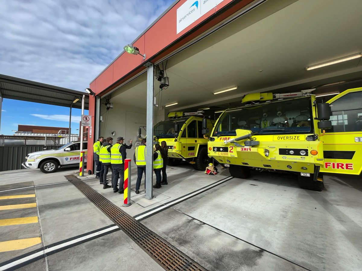 Our latest intake of Instrument Rating students doing a Diploma of Aviation get a tour of Hobart Airport today!