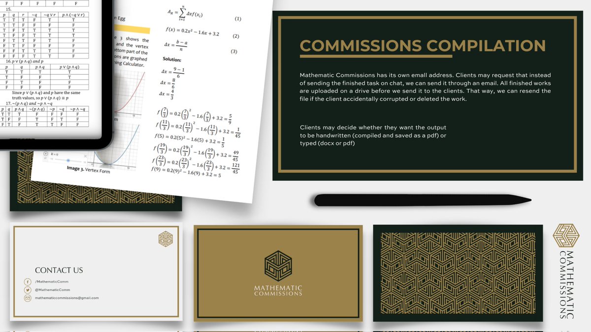 MathematicComm's tweet image. Hi! 𝗠𝗮𝘁𝗵𝗲𝗺𝗮𝘁𝗶𝗰 𝗖𝗼𝗺𝗺𝗶𝘀𝘀𝗶𝗼𝗻𝘀 is a message away, willing to help and assist you with your math workloads.
We are accepting rush and non-rush commissions, offering high-quality outputs. Slots are always open for reservations. Message us for inquiries!