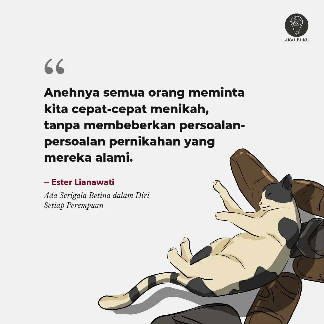 AkalBuku's tweet photo. Menikah bukan perkara mudah, bagi siapapun. https://t.co/o37YD323B1
