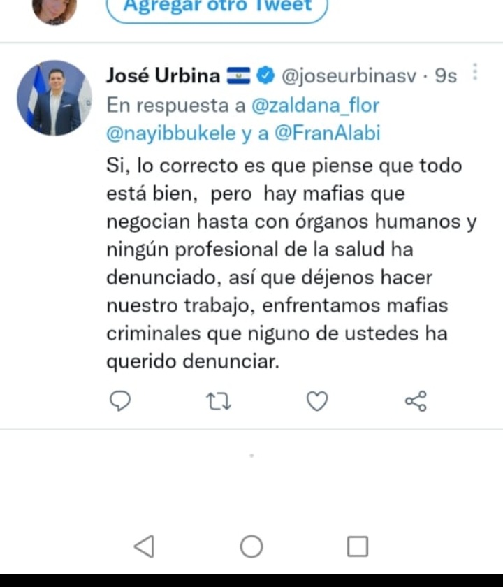 Claudi_Argueta's tweet photo. ¿¿Ahora no solo somos un peligro sino que también complices de tráfico de organos ?? Que falta de respeto para el gremio @nayibbukele @FranAlabi ponganlo quieto!
#soyunheroeanestesista
#NOSOYUNPELIGRO
#respetoalosanestesistas
#nivelacionYa https://t.co/OOWYrXvmhP