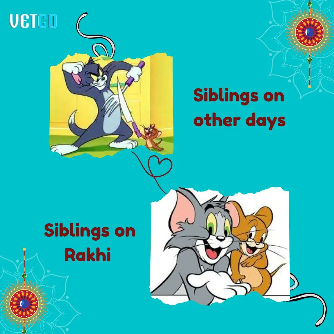 getvetco's tweet photo. #Brothers are like #streetlights along the road, they don’t make #distance any shorter but they light up the path and make the #walk worthwhile.
.
Happy Rakshabandhan Everyone.
#keepTailsWagging 
#getvetco #Rakhi #RakshaBandhan #siblinglove #siblings #brothersisterlove #IAmGroot https://t.co/TKOkfnRc5L