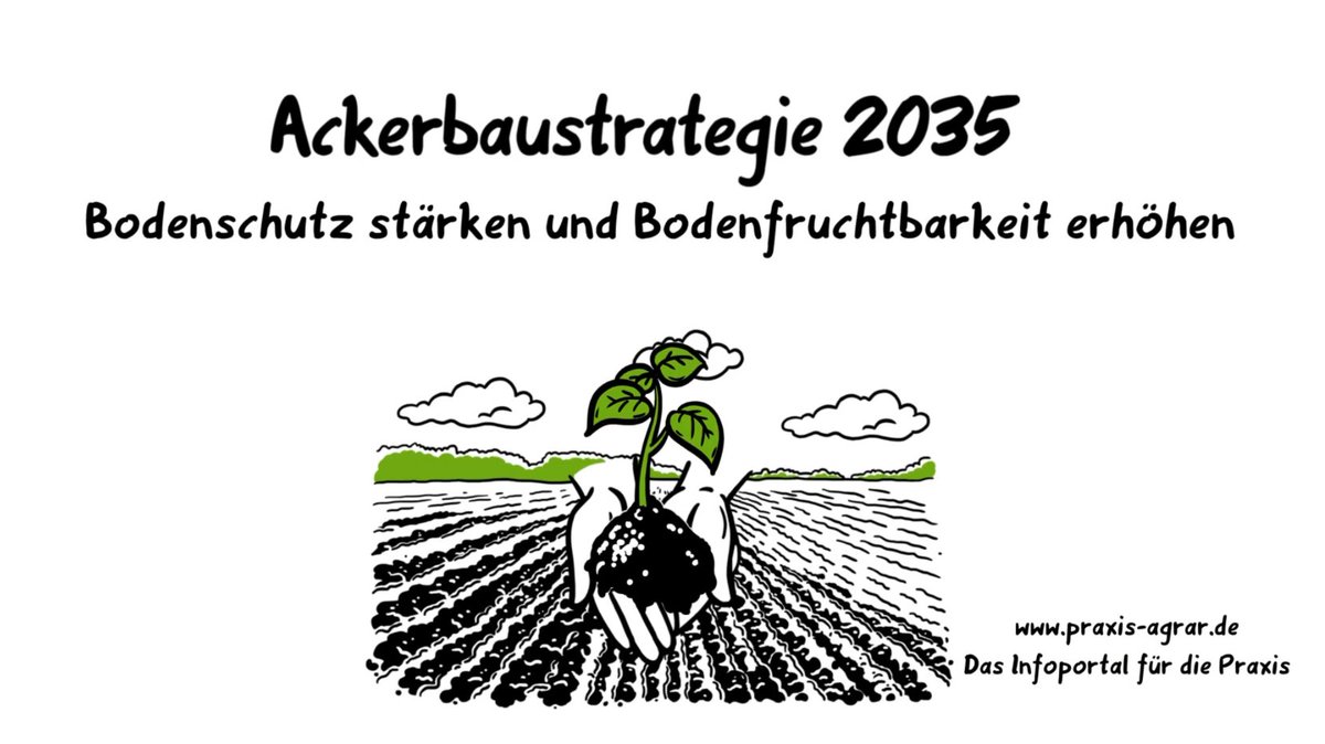 Die #Ackerbaustrategie 2035 will den #Bodenschutz stärken und die #Bodenfruchtbarkeit erhöhen. Das Video🎥 zeigt, warum #Humusaufbau und eine möglichst ganzjährige Bodenbedeckung wichtig sind und wie eine bodenschonende Bereifung den Boden schützt.  

➡ youtu.be/cBMrIHEjqj0