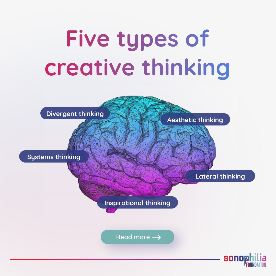 TheSonophilian's tweet photo. Creative thinking is a way of thinking that is not constrained by boundaries or norms.

It is the act of thinking outside the box and using creativity to find solutions to problems. It is a form of thinking that can be learned and practiced.

#sonophilia #creativethinking https://t.co/bv4SltfUdV