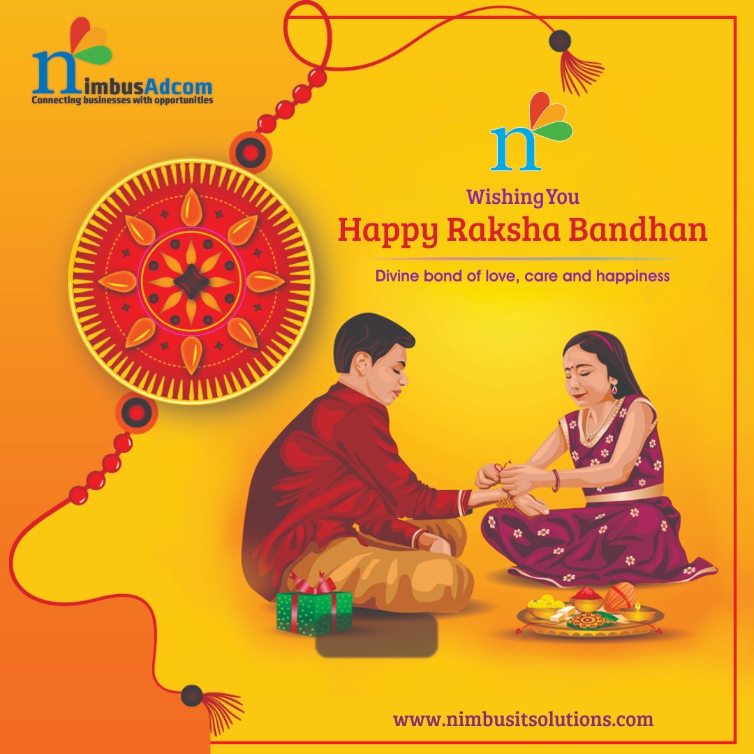 NimbusAdcom's tweet photo. May this Rakhi bring lots of luck and love to you! May God bless you with an abundance of success and good health! Nimbus family wishes everyone a very happy and prosperous Raksha Bandhan.

#NimbusAdcom #HappyRakshaBandhan #Rakhabandhan #rakshabandhan2022 #rakshabandhanspecial https://t.co/f4tznhPae6