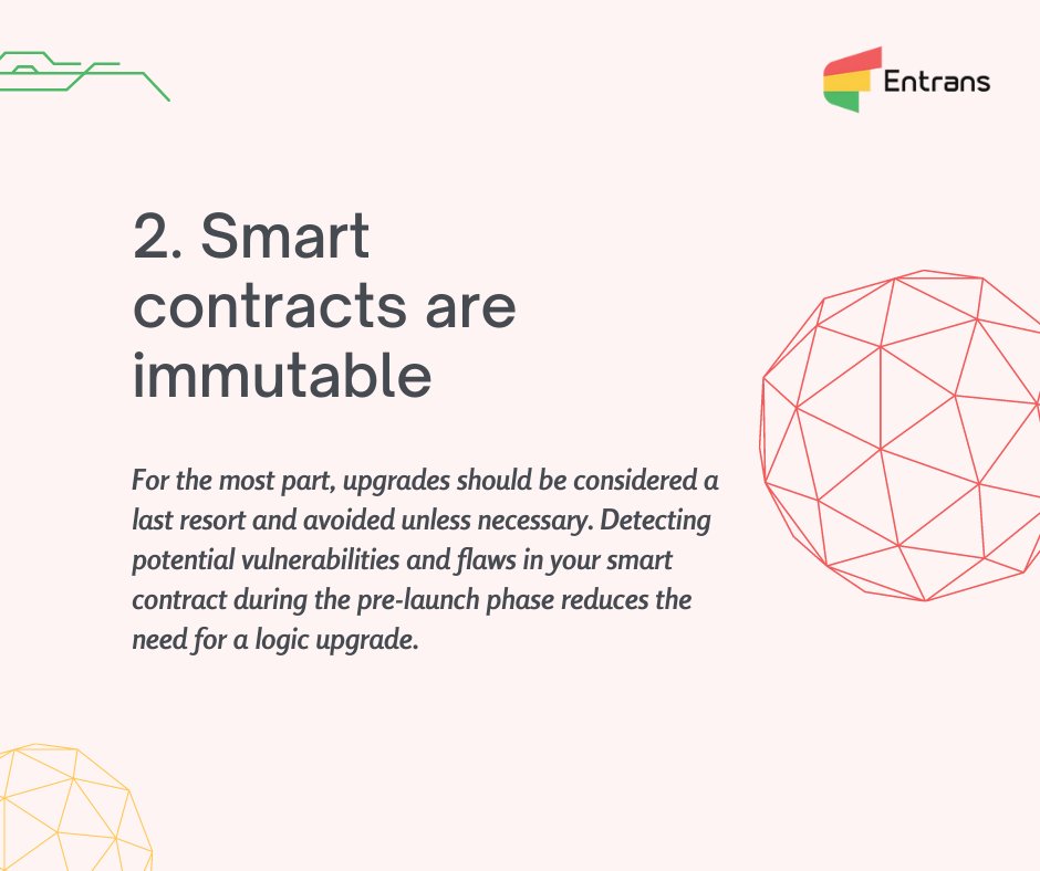 entranstech's tweet image. Smart contracts demands more emphasis on testing compared to traditional software.
--&gt; entrans.io
#Smartcontracttesting #entranstech #unittesting #smartcontract #blockchain #softwaretester #testingservices #smartcontractdevelopment #banking #DeFi #ethereum