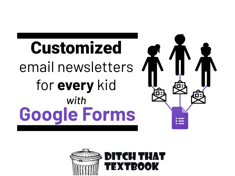Want to create connections with families this year? Create custom email newsletters for every student easily with Google Forms! 

bit.ly/3u8L2vH via <a href="/ditchthattxtbk/">Ditch That Textbook</a>
#edtech #teachertwitter #edchat