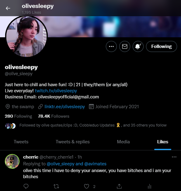 this is true im olives bitch ( real not fake )