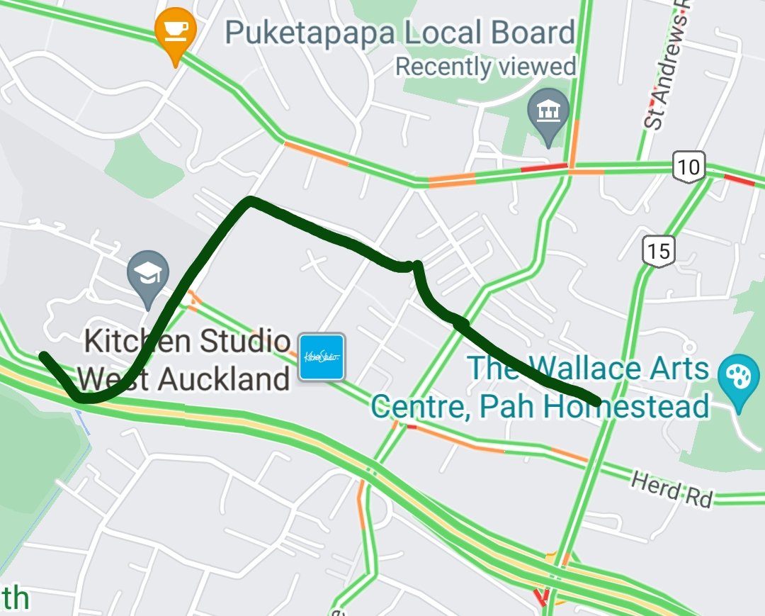 JonTurnerNZ's tweet photo. Quick lunch mission with @bobbythekiwi to check the latest addition to the Puketāpapa Greenway Network! Links up the path outside Roskill Grammar to Hillsborough Road - awaiting a crossing to get to Monte Cecilia. Needs better signage, but a v nice ride! Thanks @AklTransport https://t.co/zFpiU6TBQT
