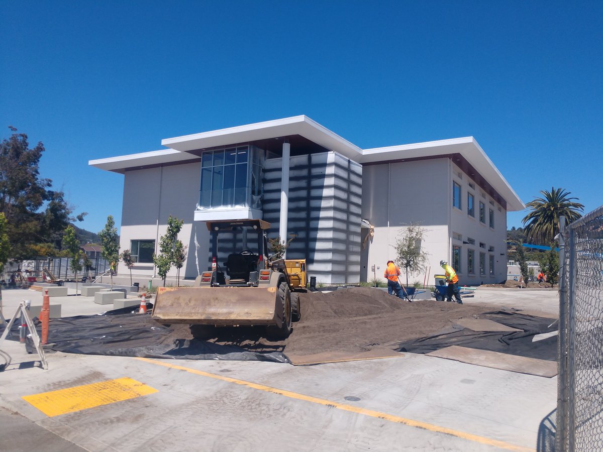 San Rafael High School's Science Technology Engineering Art Math STEAM building getting ready for students and staff!