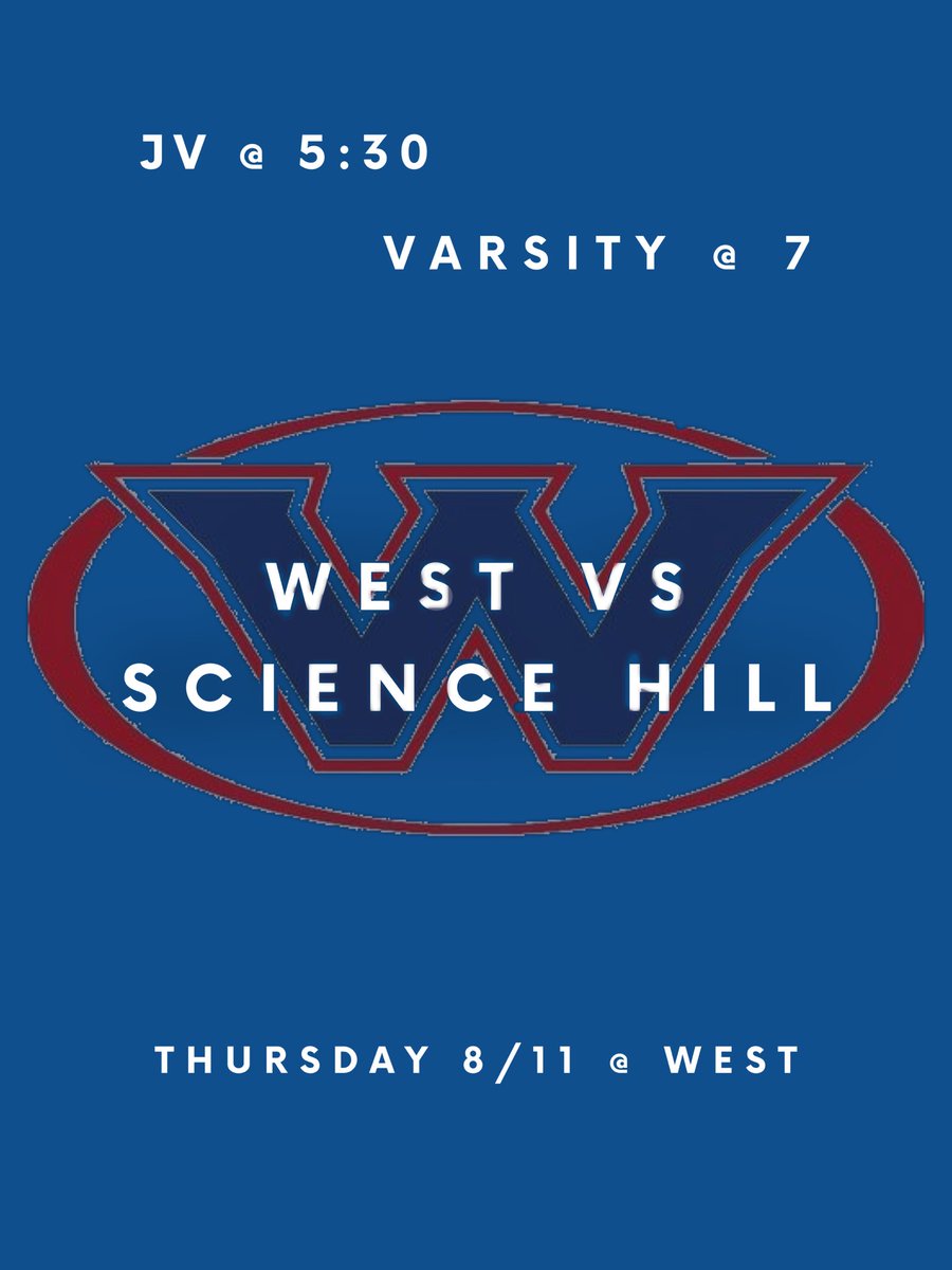 Come see  <a href="/WestRebsWsoccer/">West HS Womens Soccer</a> take on <a href="/Lady_toppers/">SHHS Lady Topper Soccer</a> tomorrow! JV takes field at 530 and V at 7. <a href="/Westrebelsports/">West Athletic Council</a> <a href="/5StarPreps/">5Star Preps</a> <a href="/westhighpepclub/">West High Student Section</a> #onewest