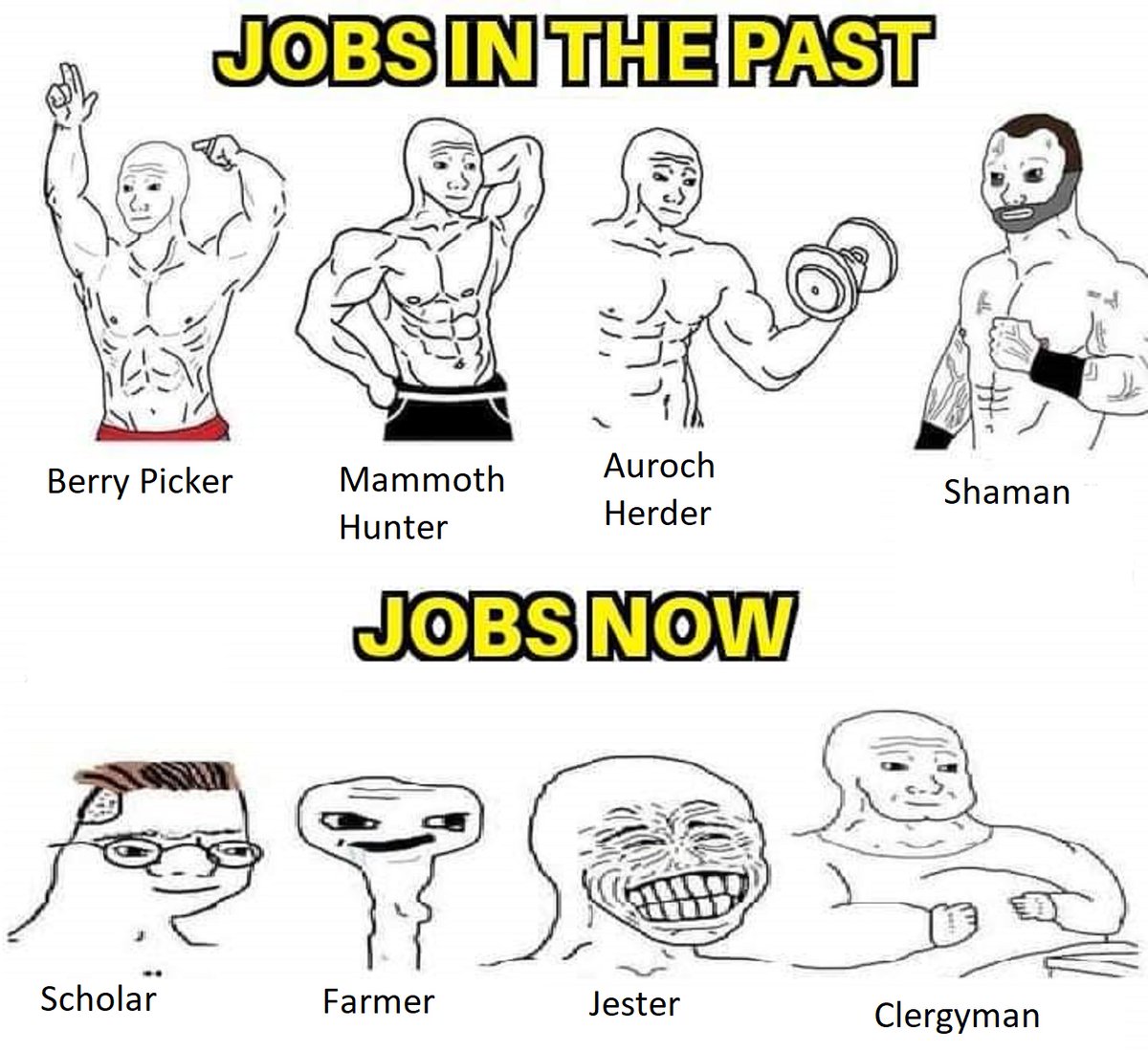 GarsupialPlus's tweet photo. i remade this meme but if it was made by a disgruntled caveman https://t.co/5Dm5QhLan2