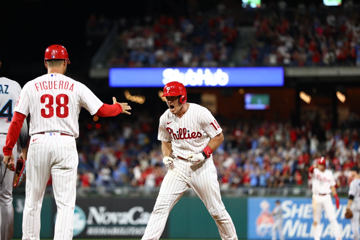 MLB's tweet photo. The @Phillies offense is relentless. https://t.co/ulMyEOmecH