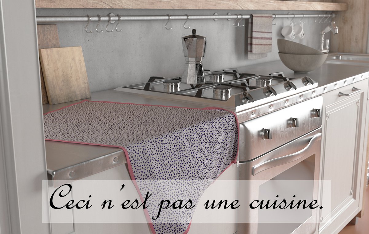 TraumaArt's tweet photo. Alors, du coup 🤨 ... c'est quoi selon vous? 🧐
.
#magritte #Renemagritte #Cecinestpasunepipe #surrealisme #realisme #enigme
@Cocopistache_fr #Cocopistache #madeinFrance #cuisine #torchons #serviettes #tabling #plissage #tissus #maille #creationvisuelle #eclairage #Miseenscene https://t.co/EKPscAvWIi