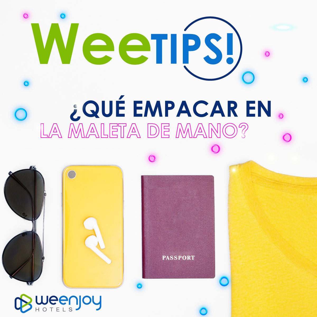WeEnjoyHotelsMX's tweet photo. #WeeTips ¿Vas a viajar con maleta de mano? En nuestro #Linkedin te dejamos 5 tips para que no se te pase nada.
👉 https://t.co/SUrTLxlirB https://t.co/mx36rW0WnK
