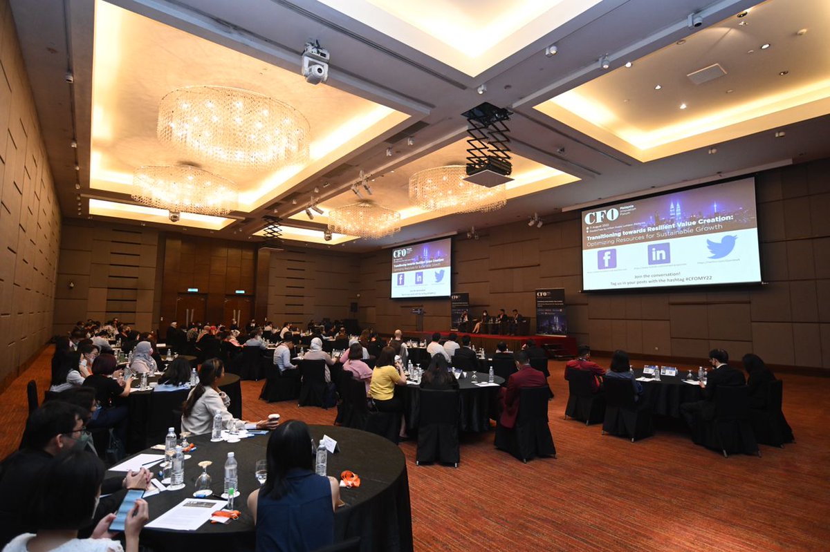 QuestexA's tweet photo. Today, we're at #CFOMY22!

Another day, another fuller than full house 🤩

First up, Aditya Khurana, Chau Sau Wei, Vinayak Sasitharan, Murali Ramasamy in a panel discussion on 'Increasing The Sophistication In Post Pandemic CFO's Role: Energizing The Automated Transformation' https://t.co/Cqyg24AMkA