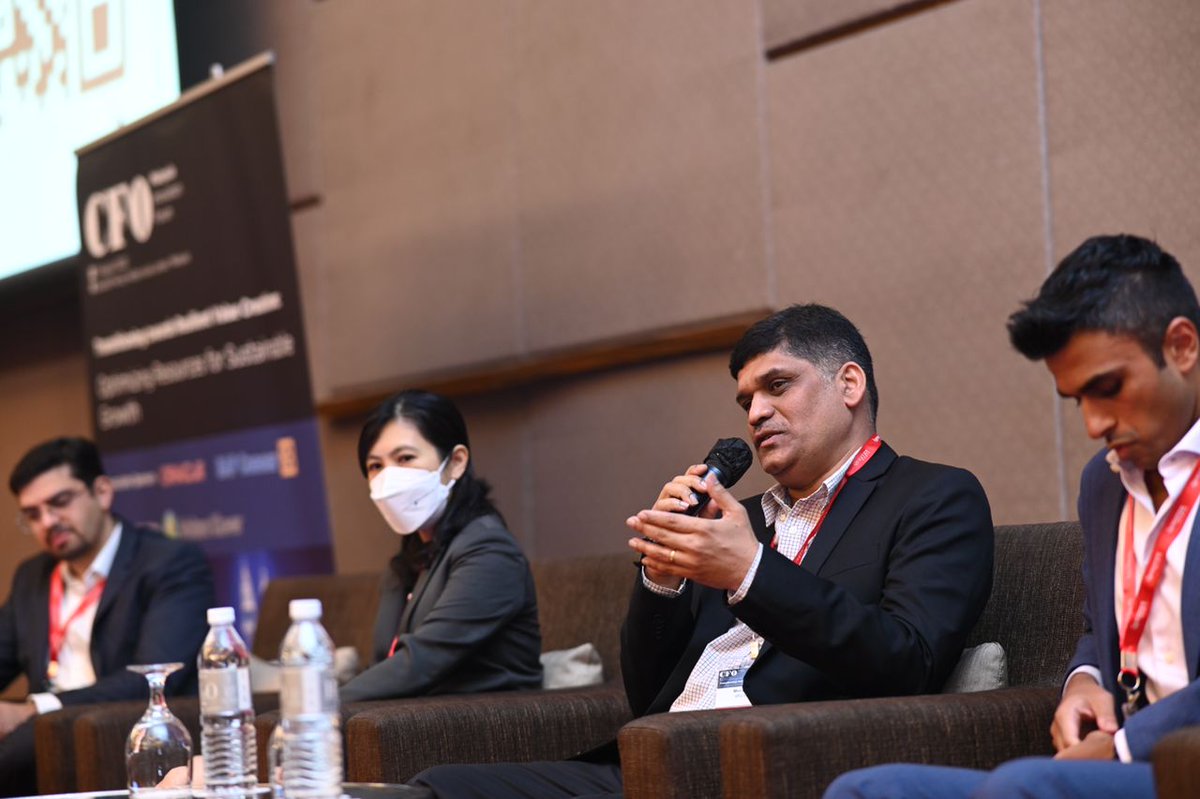 QuestexA's tweet photo. Today, we're at #CFOMY22!

Another day, another fuller than full house 🤩

First up, Aditya Khurana, Chau Sau Wei, Vinayak Sasitharan, Murali Ramasamy in a panel discussion on 'Increasing The Sophistication In Post Pandemic CFO's Role: Energizing The Automated Transformation' https://t.co/Cqyg24AMkA