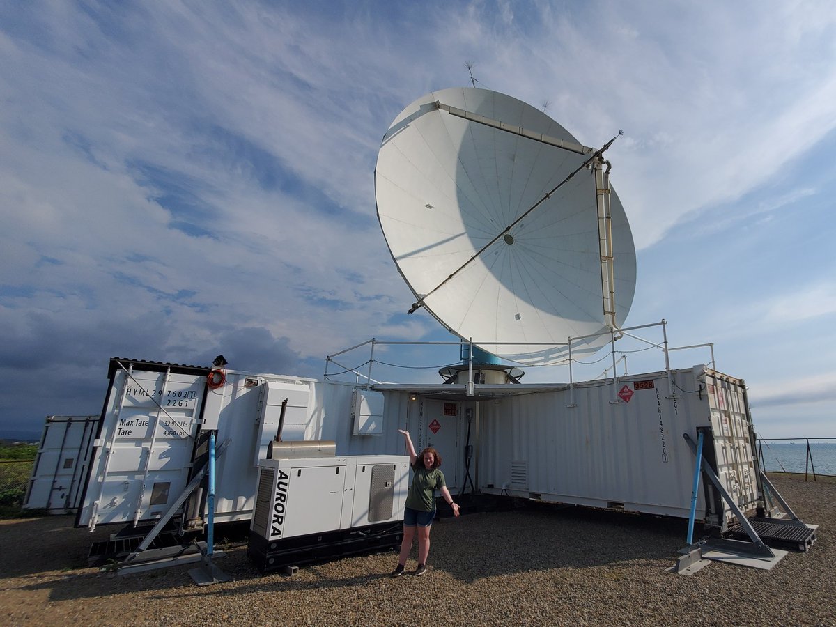 zoedouglas23's tweet photo. Thank you @PRECIP2022 for my first-ever field campaign and the opportunity to reunite with my BFF @mleluschen in Taiwan. It was so much fun working with the S-Pol radar and the Hsinchu automatic balloon launcher. I can't wait to analyze the radar data at CSU! https://t.co/5g3lzZvagm