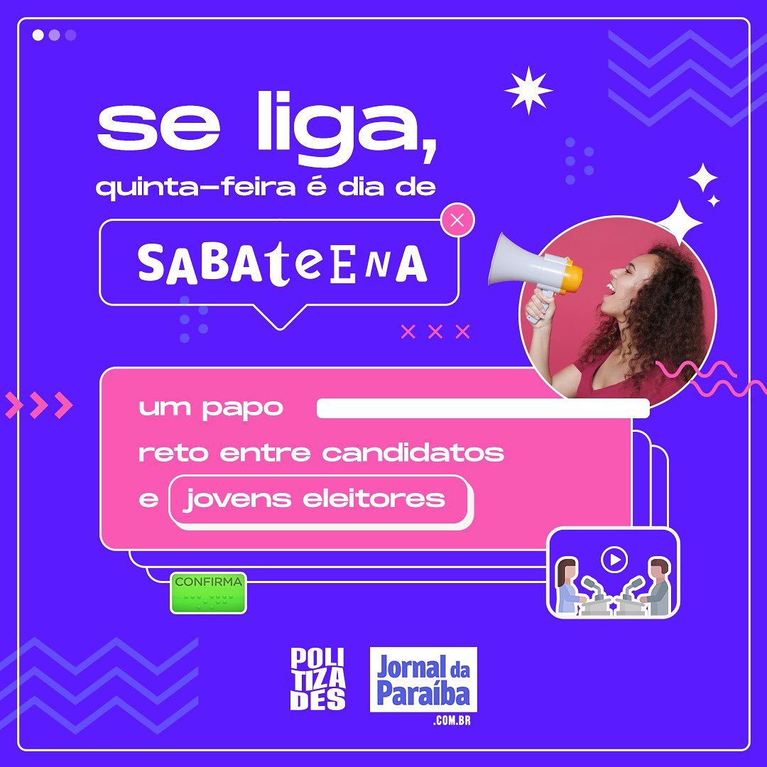 AdjanySimplicio's tweet photo. ☀️ Nesta quinta participo da #SabaTEENa no instagram do @jornaldapb, ao vivo, às 15h. Vamos juntes conhecer as propostas do @PSOLPB para a nossa juventude.
@psol50 #PSOL #PSOLPB #AdjanySimplicio #AdjanyGovernadora #EuVouComAProfessora #Eleições2022 #JornaldaPB #EquipeAdjany https://t.co/ZkVpcAdkSM