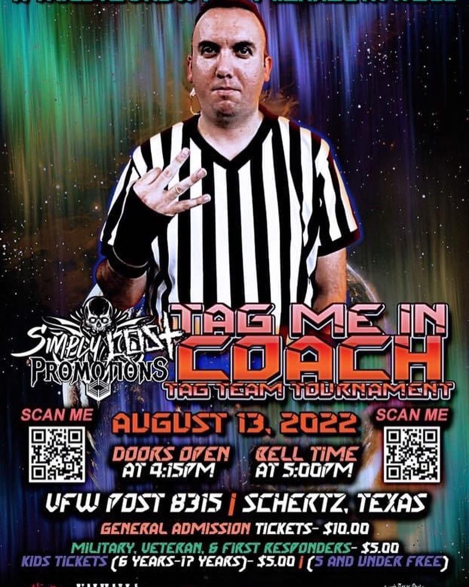 SmoothBoris's tweet image. At @SimplyLostPro’s Tag Me In Coach I will prove that I am one of the greatest Tag Team wrestlers going today!

This Saturday…..everyone will see that’s a Damn Fact!!

#robboris #smoothcriminal #wrestling #SimplyLost #TagMeIn #Wwe #aew