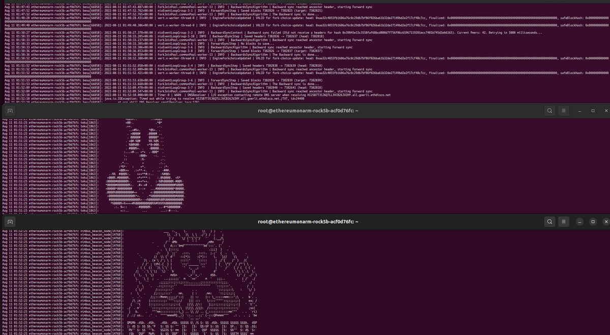 EthereumOnARM's tweet photo. #Ethereum Goerli merged...

Good night. https://t.co/dse6pLwwjO