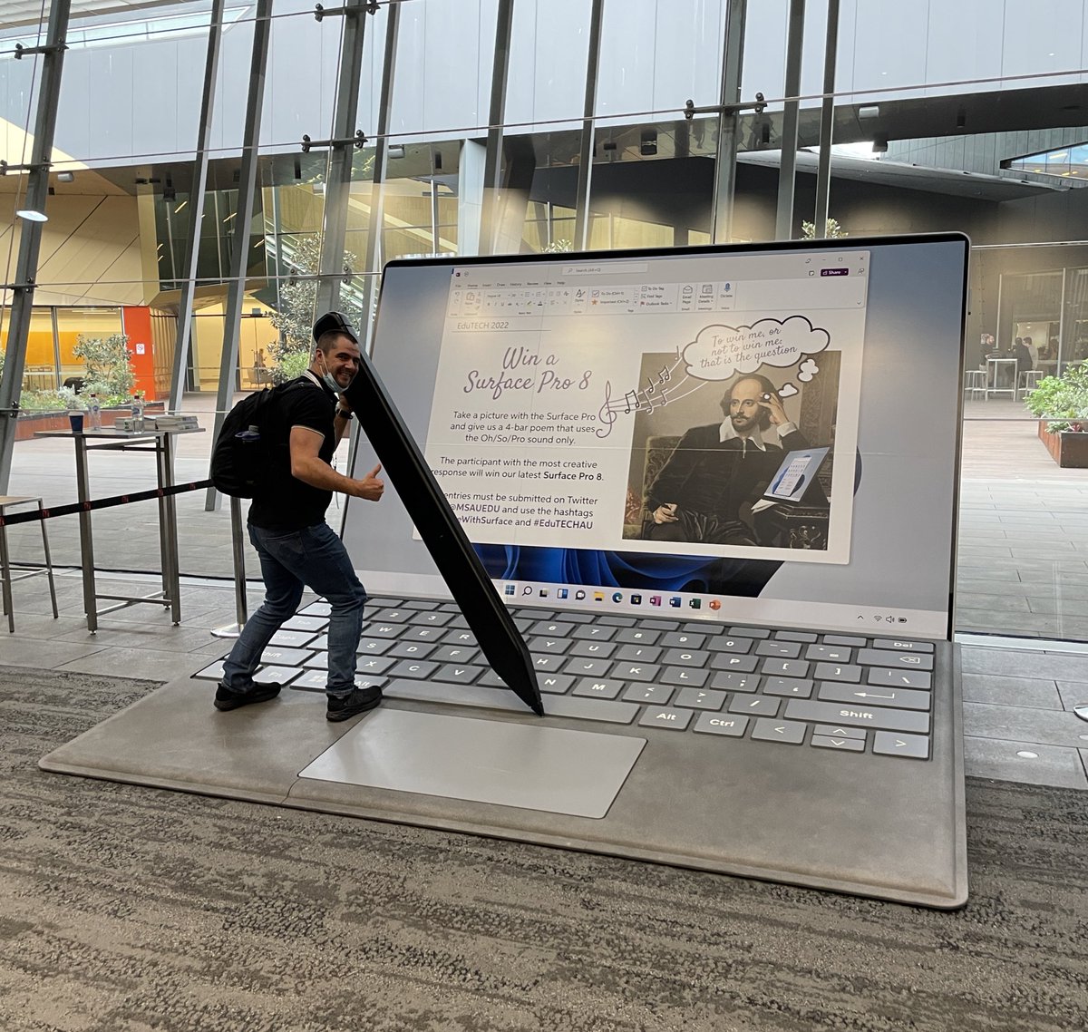 MrWendt11's tweet photo. Oh doh, that Pro 
I so adore-io.
Oh no, oh woe 
I want that Pro. 
@MSAUedu #CreateWithSurface #EduTECHAU https://t.co/iDo2wnw48M