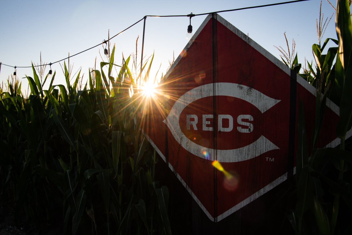 Reds's tweet photo. A-maize-ing. 

#MLBatFieldOfDreams https://t.co/h51n5Wszhs
