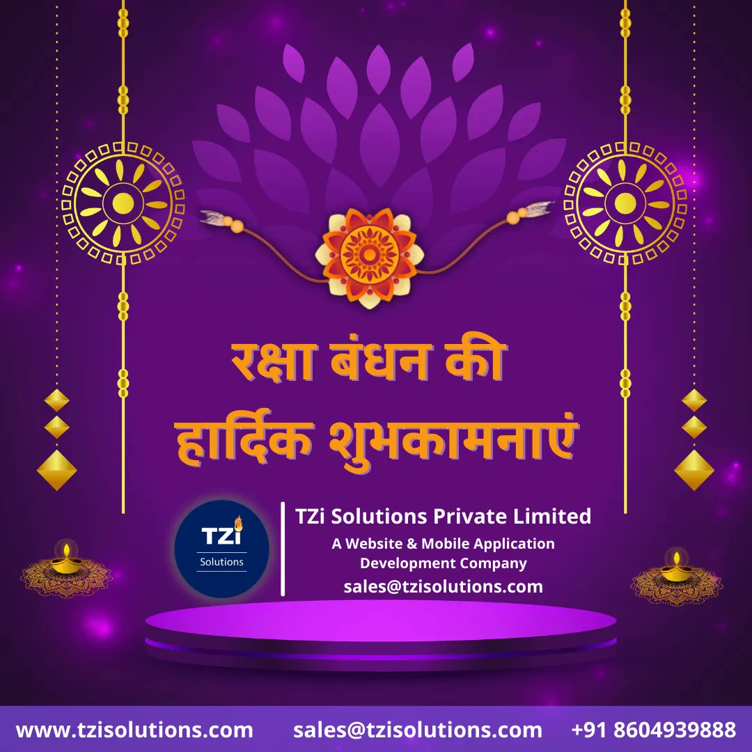 tzisolutions's tweet photo. Team TZi Solutions wishes Happiest Raksha Bandhan to you and your Siblings...!!
#HappyRakshaBandhan2022 #rakshabandhan2022 #RakshaBandhan #happyrakhi2022 #rakhi2022 #wishes #Festivals #FestiveVibes #TeamTZi #TZiSolutions https://t.co/jCb6QvzUoo