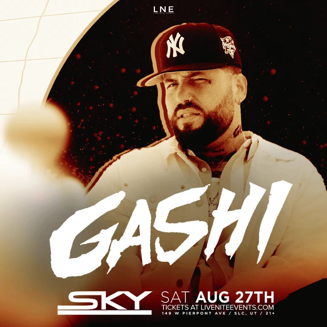 ginaroots's tweet photo. #SLC #utah August 27th @LiveNiteEvents presents @gashi at @SkyVenueSLC grab your tickets at https://t.co/nK5N6H23fq and let's celebrate with one of the illest artists in the game!!! You don't want to miss this!! #Gashi #downtownslc #liveniteevents https://t.co/tnXnSKVekm