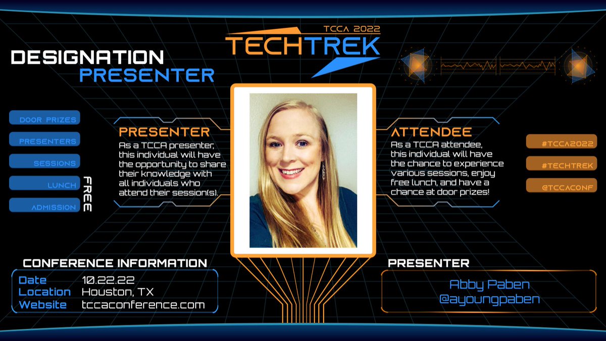 ayoungpaben's tweet photo. I attended my first @TCCAConf 6 years ago &amp; I said I would present there one day. GUESS WHAT?! I will be leading Student Trek: The Next Generation Takes Over! Get tips using technology &amp; classroom management freeing students to take control of their learning. #TechTrek #TCCA22 https://t.co/O2qIVuI3Te
