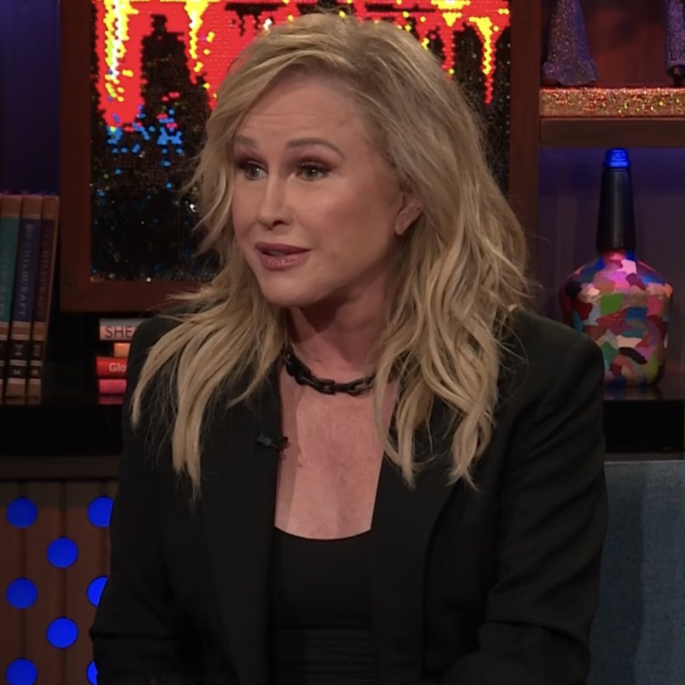 Andy: “Can you remember the name of the charity from tonight’s episode?”

Kathy: “Homeless and Toothless.”

😩🤣😭 #WWHL #RHOBH