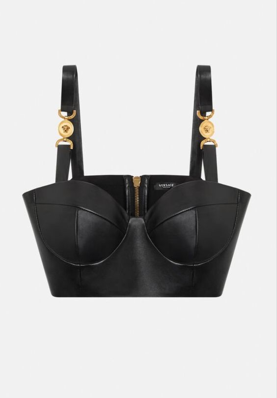DvilCouture's tweet photo. Versace Medusa Leather Top https://t.co/TZIgkdLGxZ
