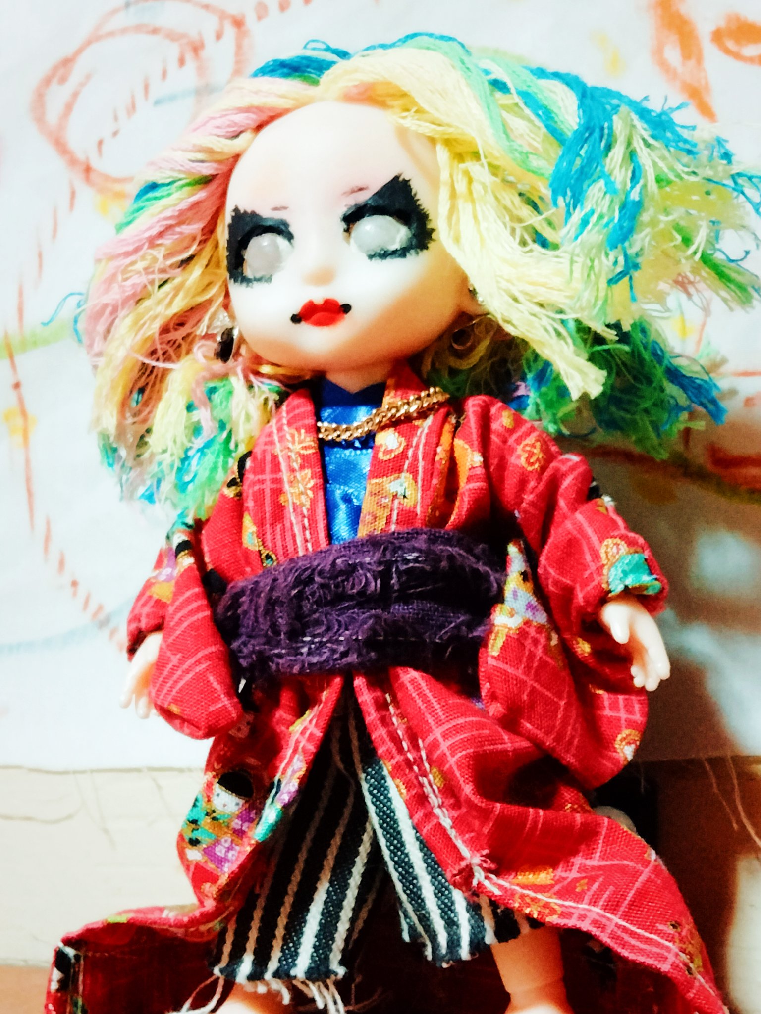 単眼うさぎ ハンドメイド 創作人形 創作ドール