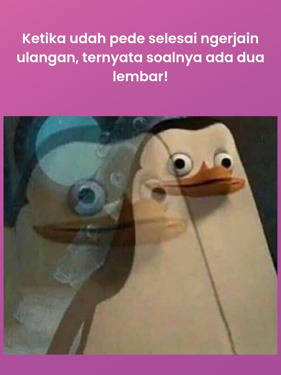 roboguru_id's tweet photo. Selamat pagiiii☀✨
Cuung siapa disini yang pernah gak teliti pas ulangan?? Duh sedih dan nyeselny pasti kerasa sampe lulus sekolah yaaa🙈
#roboguru #meme https://t.co/cUd1lXMWOF