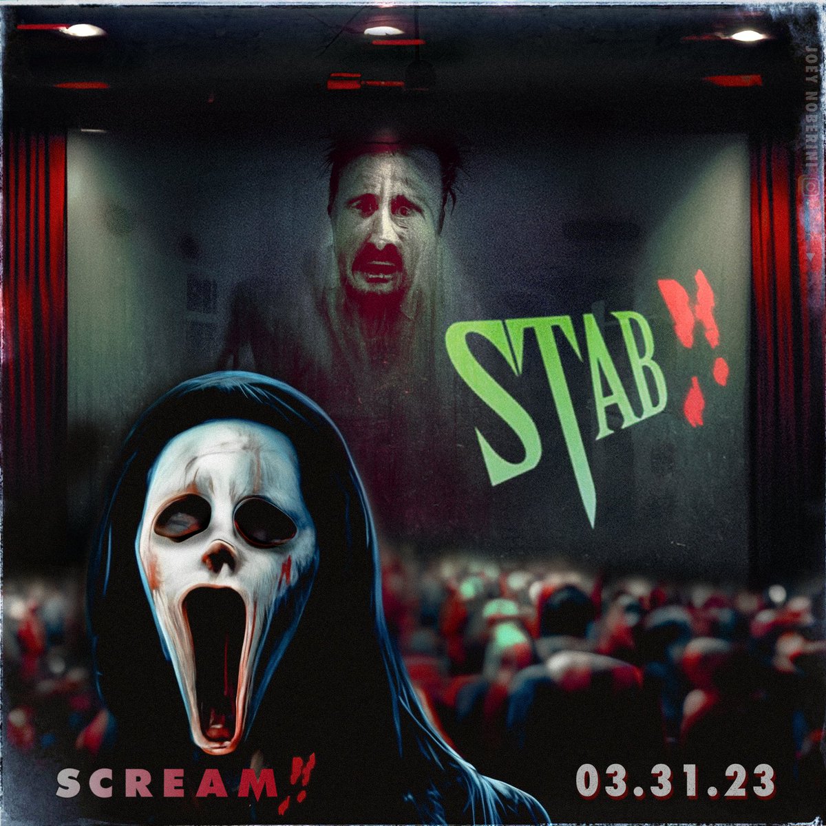 thescreamvault's tweet photo. Who's Excited?🔪?🩸🩸 #ScreamMovie

#Scream #Scream6 #Scream‼️ #Stab #ScreamSequel https://t.co/nKPapWftz9