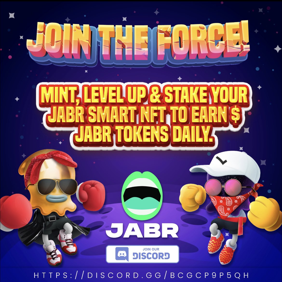 👻The ghosts of <a href="/JABR_NFT/">JABR SMART NFT</a> have joined forces to ensure the survival and control to find financial freedom using a gateway into the cryptosphere! 

✔️Join the force! discord.gg/atHaDXyq Whitelist is NOW open! 

#NFT #NFTs #NFTcommunity #JABR