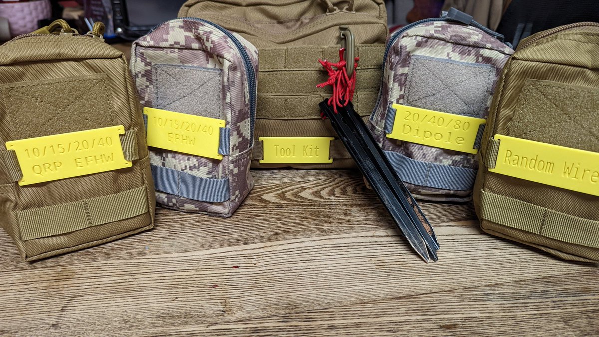 athensradioclub's tweet photo. The modular go-kit. Grab the tools, choice of antenna the radio bag &amp; roll on. Each kit has the antenna, 50ft of feed line and an adapter kit. Still more 2 add 2 tool kit

#toomuchgear #indicisive #amateurradio #hamradio #portableops #pota #parksontheair #illstillforgetsomething https://t.co/fUWeWQ1TIL