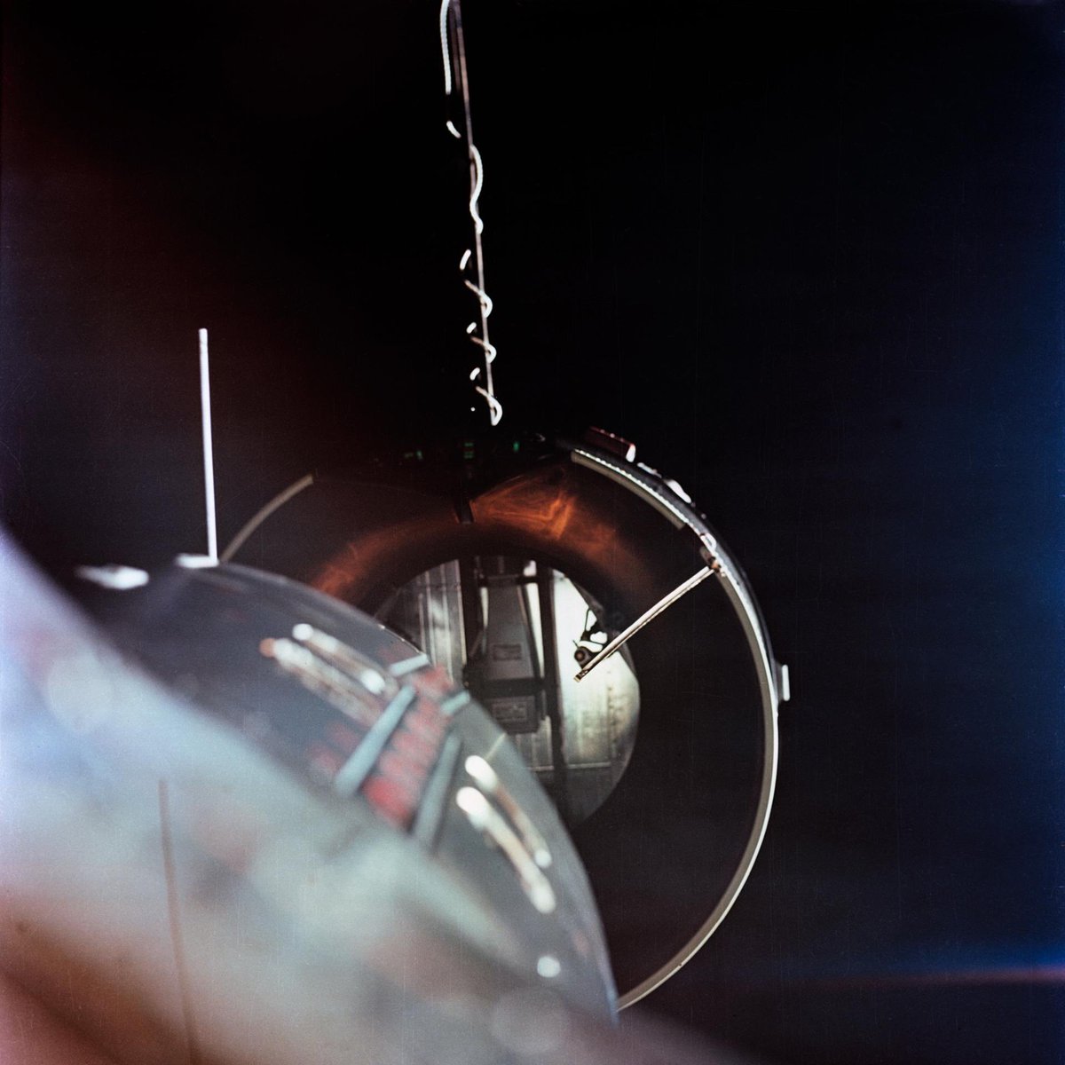HistoricSpace's tweet photo. This was followed just months later by Gemini 8 which achieved the first docking between two spacecraft on orbit, when it docked with its Agena Target Vehicle on March 16, 1966. https://t.co/T8dE3aTjf9