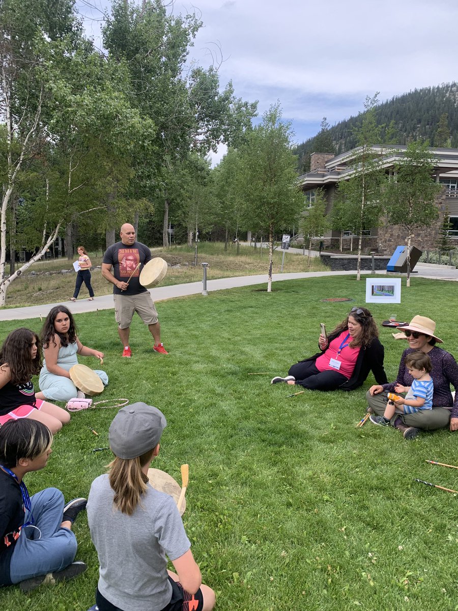ATA_IEC's tweet photo. It was great having IEC’s @shelagh77 team up with Melissa and Russ from @EverActiveAB to offer Trail Tales and Traditonal Games at #SumCon @albertateachers https://t.co/IH0MOgDBsU