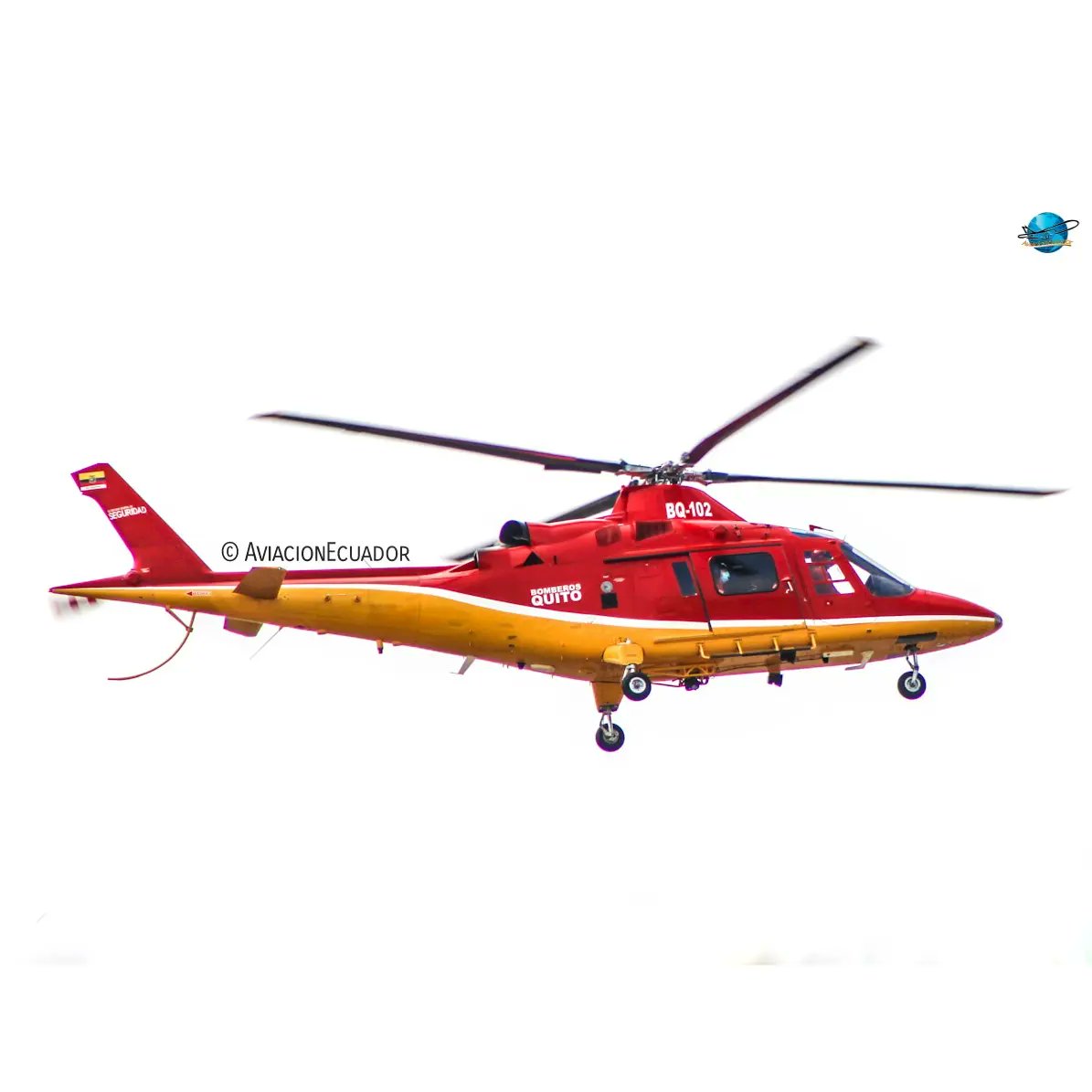 AviacionEcuador's tweet photo. AgustaWestlan AW109K2 de @BomberosQuito hace unos días en #Guayaquil.

Registro: BQ-102

#ecuador  #pilotlife #airplane #guayaquil  #BQ102 #A109 #chopter #helicopter #avporn #spotting #spotter #megaplane #latam #latinoamerica #sudamerica #a #instaaviation #aviacionecuador https://t.co/9UYonzqptY