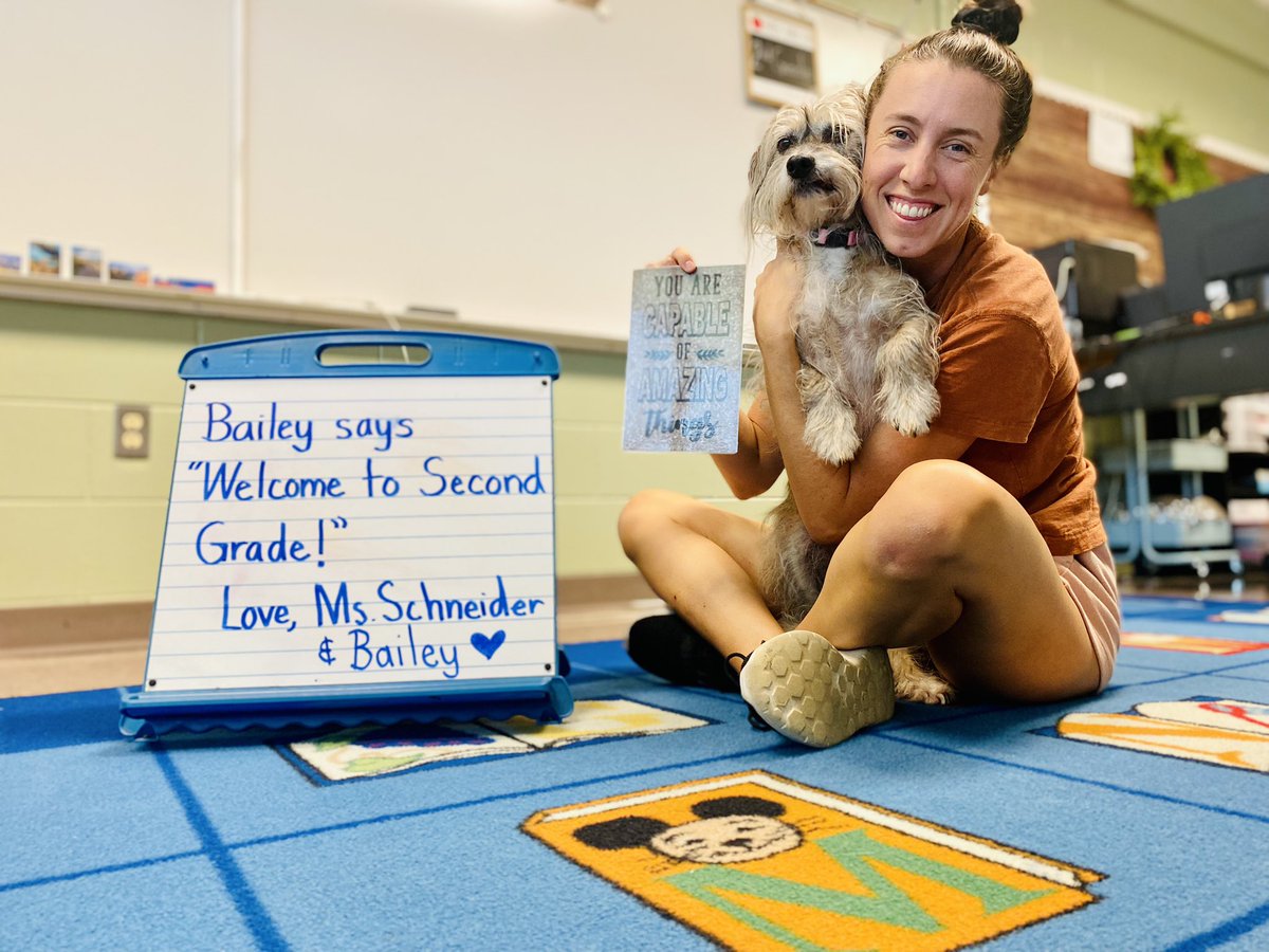 KPSchneider9's tweet photo. Bailey ๐ถ says โWelcome to Second Grade!โ @ManateeCCPS @collierschools #CCPSFamily #CCPSFirstDay #2ndGrade https://t.co/OjOJwmKeWQ