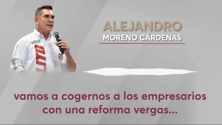 nayeli786's tweet photo. Dice Alito Moreno que se va a coger a todos los empresarios con una reforma vergas 😳🙊 https://t.co/8ovqzwDlQD