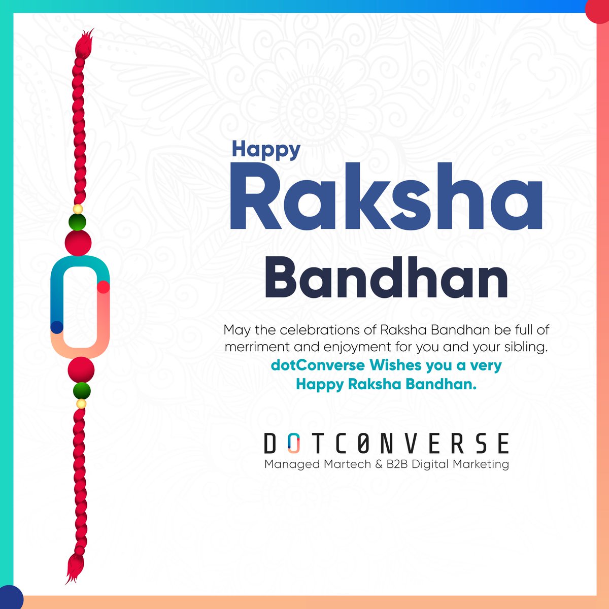 dotConverse's tweet photo. dotConverse wishes you a happy and blessed Raksha Bandhan. May this festival bring you and your siblings health, safety, and prosperity.

 #rakshabandhan #rakshi2022 https://t.co/9afozEems9