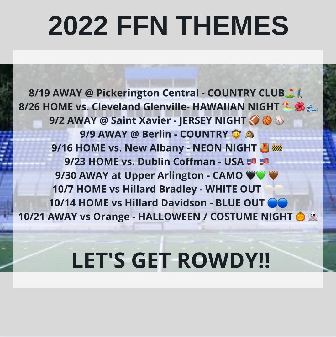 It’s that time again. Friday night football is back. Come support the boys this year!!
#keepitweird #bethere