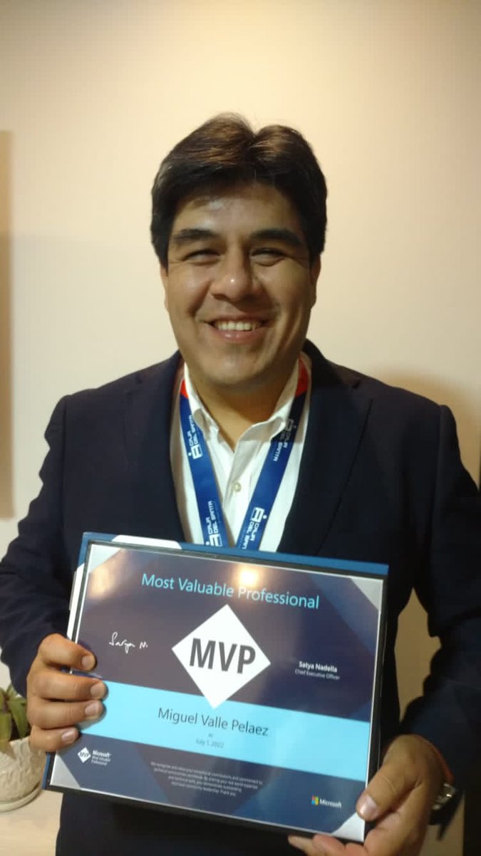 Gracias #Microsoft por este nuevo reconocimiento 4 años consecutivos como MVP en IA me siento bendecido y marca un hito en mi vida #mvpbuzz
