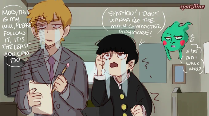 Sensei Curse. I'm sorry it's inevitable, Reigen... #mobpsycho100 #mobpsycho #reigenarataka 