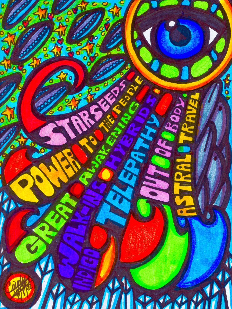 CindyZweibel's tweet photo. Title:Waves of Experiencers
Copyright © 2022Cindy Zweibel. #DrawingOfTheDay. #CZPOP #CindyZweibel.           Follow for Launch of NFT Collection https://t.co/oVHJkfzmWq