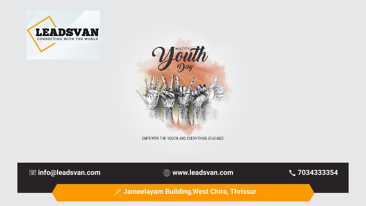 LEADSVAN22's tweet photo. Happy International Youth Day
#leadsvan #YouthDay https://t.co/tV1ejwDTvo