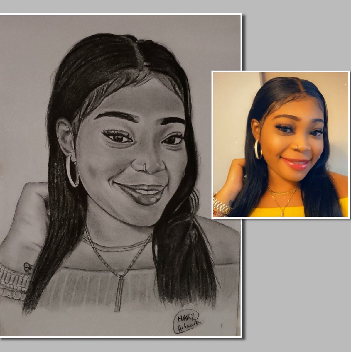 ProfeZa_MarZ's tweet photo. "Art speaks where words are unable to explain". A portrait is the perfect gift for art lovers 💯 
.
.
#gift #artwork #radam https://t.co/ZWCRnjEZ2I